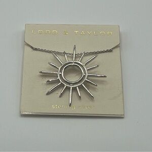 Lord & Taylor Sterling Silver Radiant Necklace